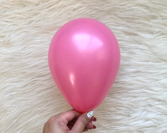 Fuchsia Latex Balloons / 5 Inch Mini Latex Balloons/ Small Latex Balloons/ Tiny Balloons/ Party Decors/ Birthday Balloons