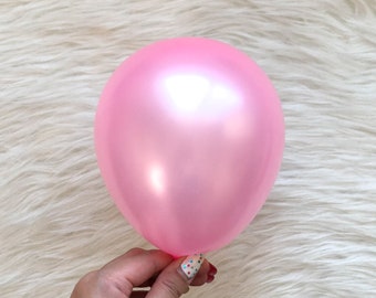 Pearl Dark Pink 5 inch Latex Balloons/ Mini Balloons/ Small Latex Balloons/ Pastel Balloons/ Bachelorette Party Decors/ Birthday Balloons