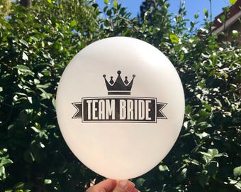 Team Bride Balloon set of 5/ Bride Tribe Bachelorette Party/ Bachelorette Party Balloon/ Team Bride Decoration