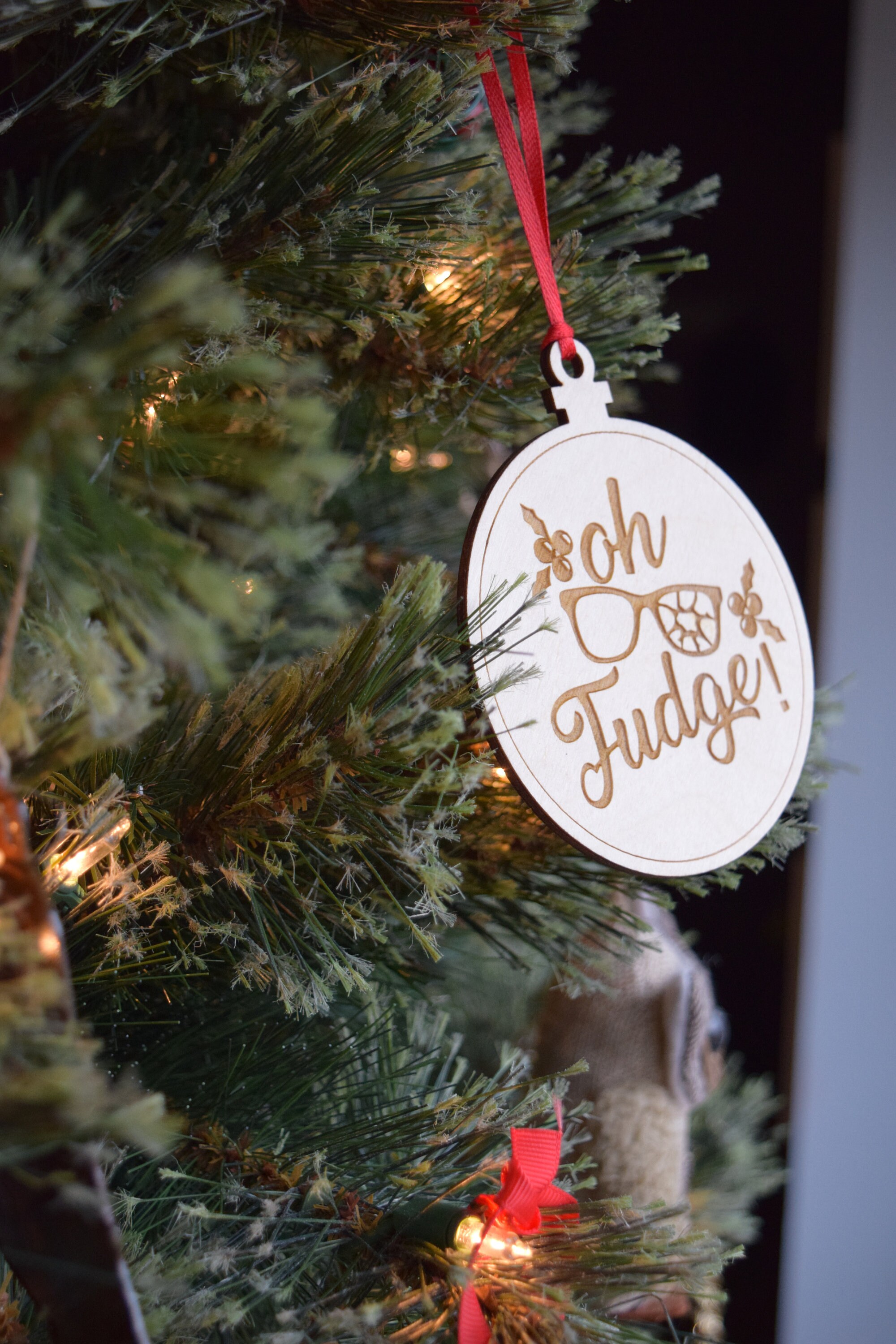 OH FUDGE A Christmas Story Laser Cut Birchwood Wood Ornament  Etsy