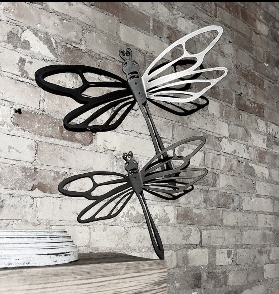 Metal Dragonly Garden Art Wall Hanging Etsy