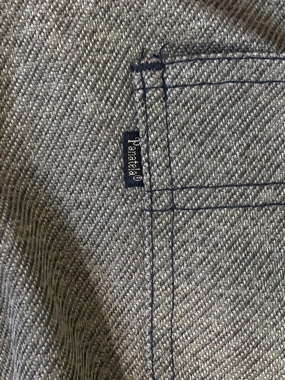 Vintage 1970s Levi’s Panetella Silver Slacks 31”x… - image 3