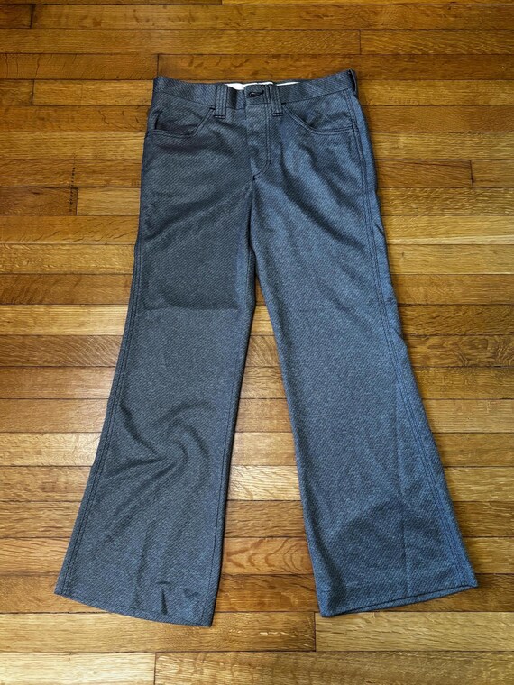Vintage 1970s Levi’s Panetella Silver Slacks 31”x… - image 1