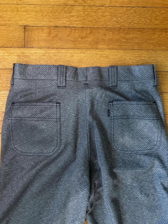 Vintage 1970s Levi’s Panetella Silver Slacks 31”x… - image 2