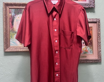 True Vintage Qiana Fashion Knits Shirt M