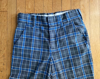 Pantalones Wrangler vintage de los años 70 a cuadros, 31 x 30 pulgadas