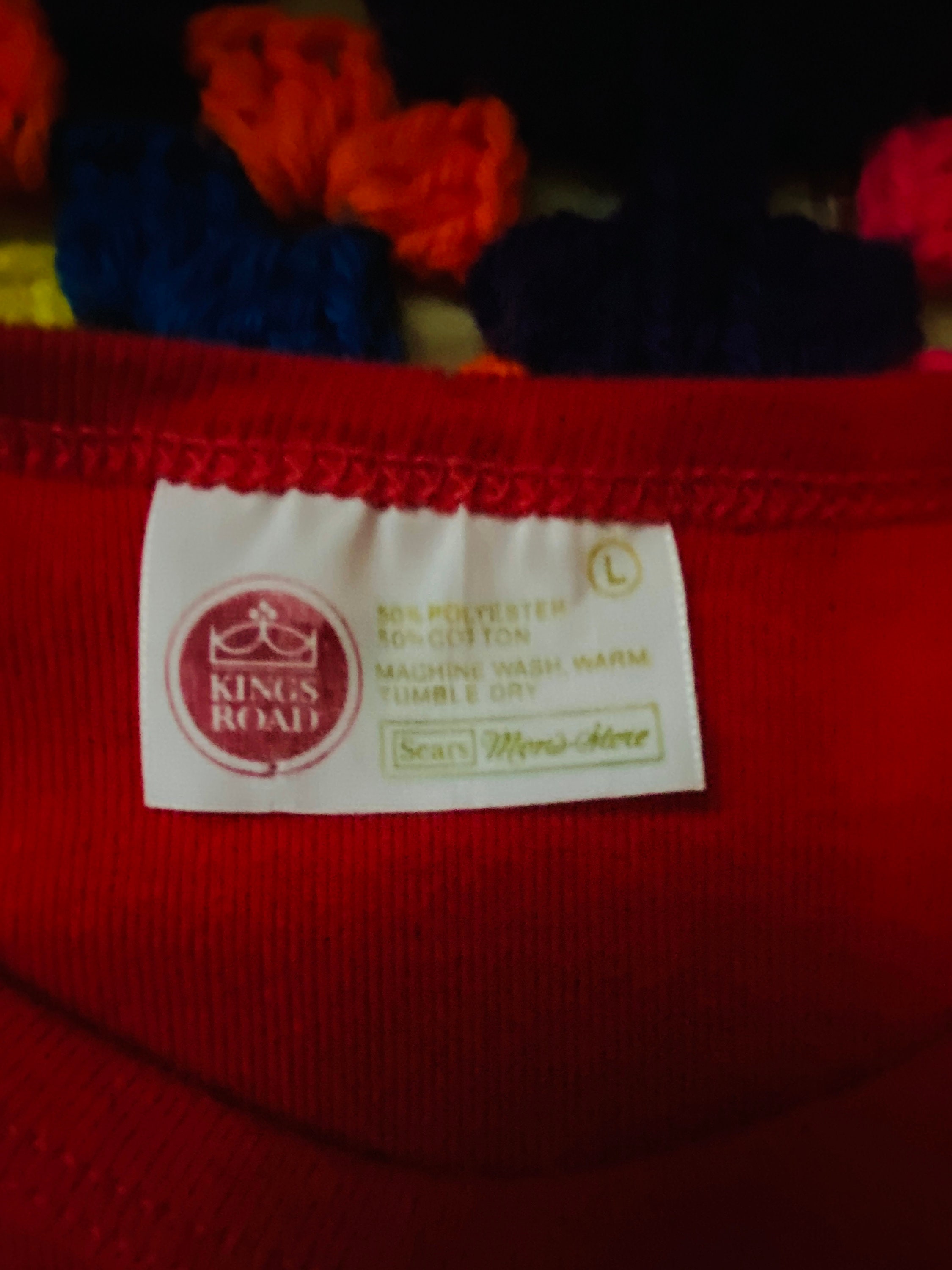 1960s Kings Road T-shirt Small Red - Etsy