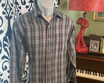 Vintage Sears Classics Camisa De Hombre Grande