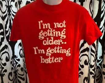 Vintage 1980s Novelty Camisa de cumpleaños pequeña
