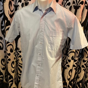 Vintage 1980s New Wave Dress Shirt Men’s Small