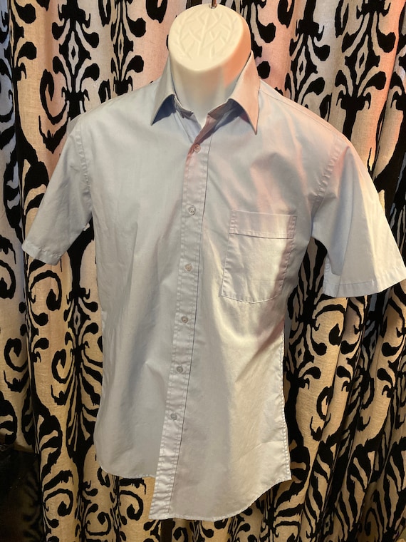 Vintage 1980s New Wave Dress Shirt Men’s Small