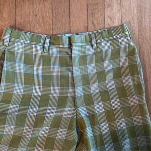 Vintage Ralph Lauren Polo Plaid Pants, 1980s Polo Hunter Green