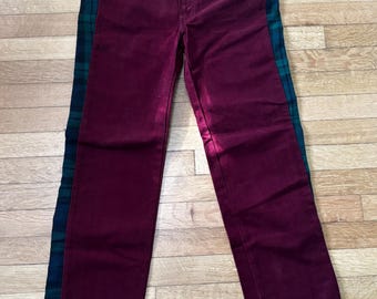 Vaqueros Levi's vintage auténticos con parches rojos y cuadros, superraros, 32" x 29"