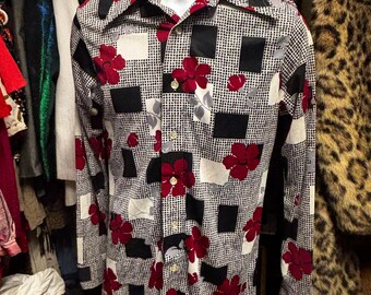 Camisa de estilo disco vintage auténtico de Career Club, talla mediana