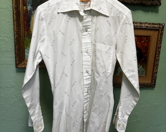 lot of 2 vintage 1970s Baycrest Dress Shirt S
