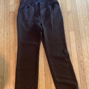 Disco Polyester Slacks  Brown 32”- 34”