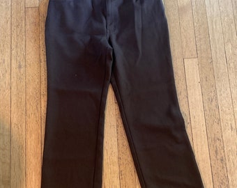 Disco Polyester Slacks  Brown 32”- 34”
