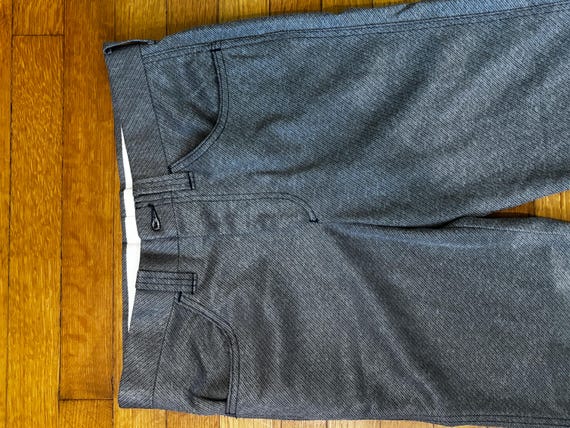 Vintage 1970s Levi’s Panetella Silver Slacks 31”x… - image 4