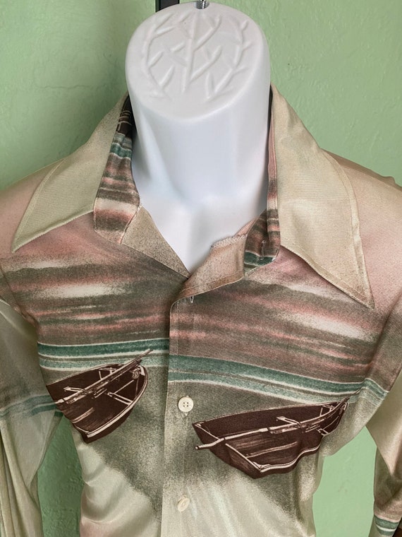 Signature Knits Vintage Nik-Nik style disco shirt