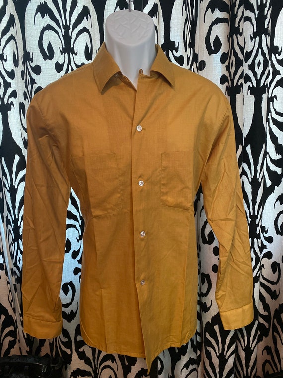 1960s Arrow Dress Shirt size Medium Gold