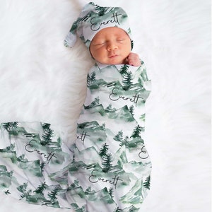 Personalized Forest Name Blanket: Woodland Nursery Decor