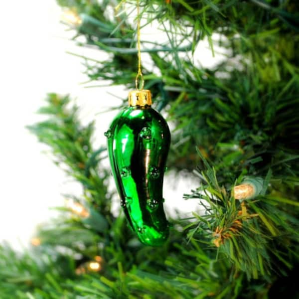 PICKLE ORNAMENT - German Tradition for the Christmas Tree - Glass ornament