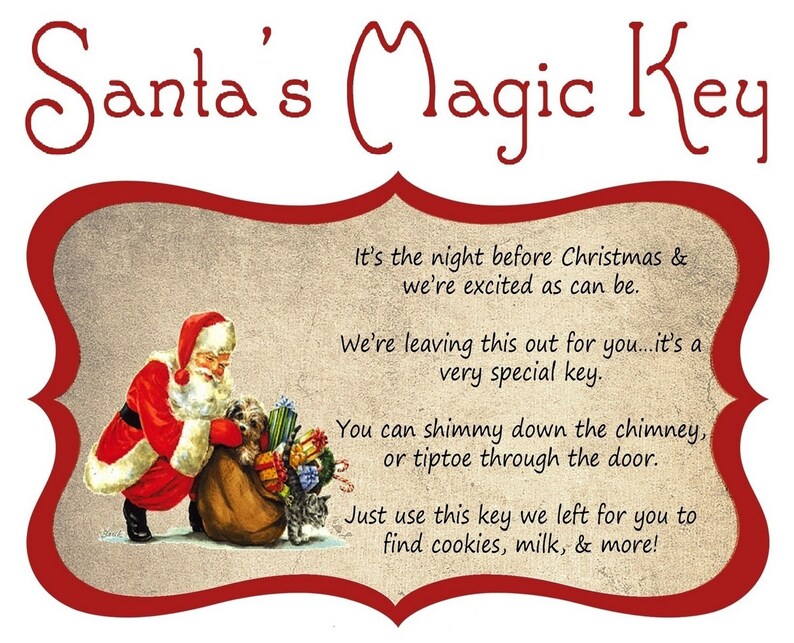 MAGIC SANTA KEYS - Large - How Santa Gets in When You Don't Have a ...