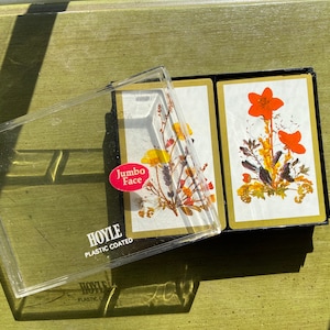 Carte da gioco floreali Hoyle vintage