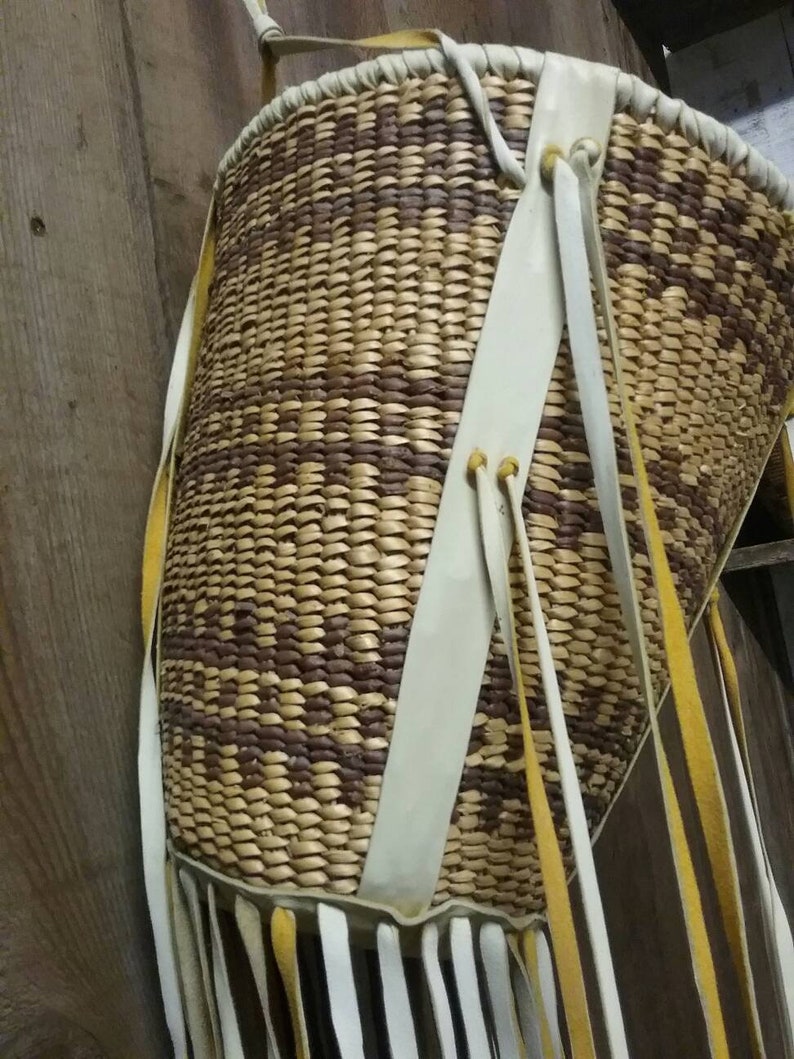 Vintage Native American Apache Burden Basket San Carlos Apache very