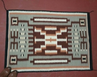 Genuine Navajo Rug  Storm Pattern / Eye Dazzler