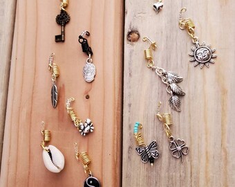 2 NARROW Hair Barrettes Matte Metallic Long U pick colors clasps French style