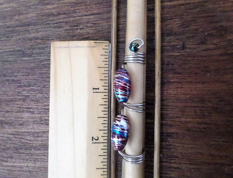 6 Piece Purple Beaded Loc Jewelry Dreadlock Coils Hair Accessories Braid Hair Jewelry Hair Jewelry Choice of Color Wire and Coil Size