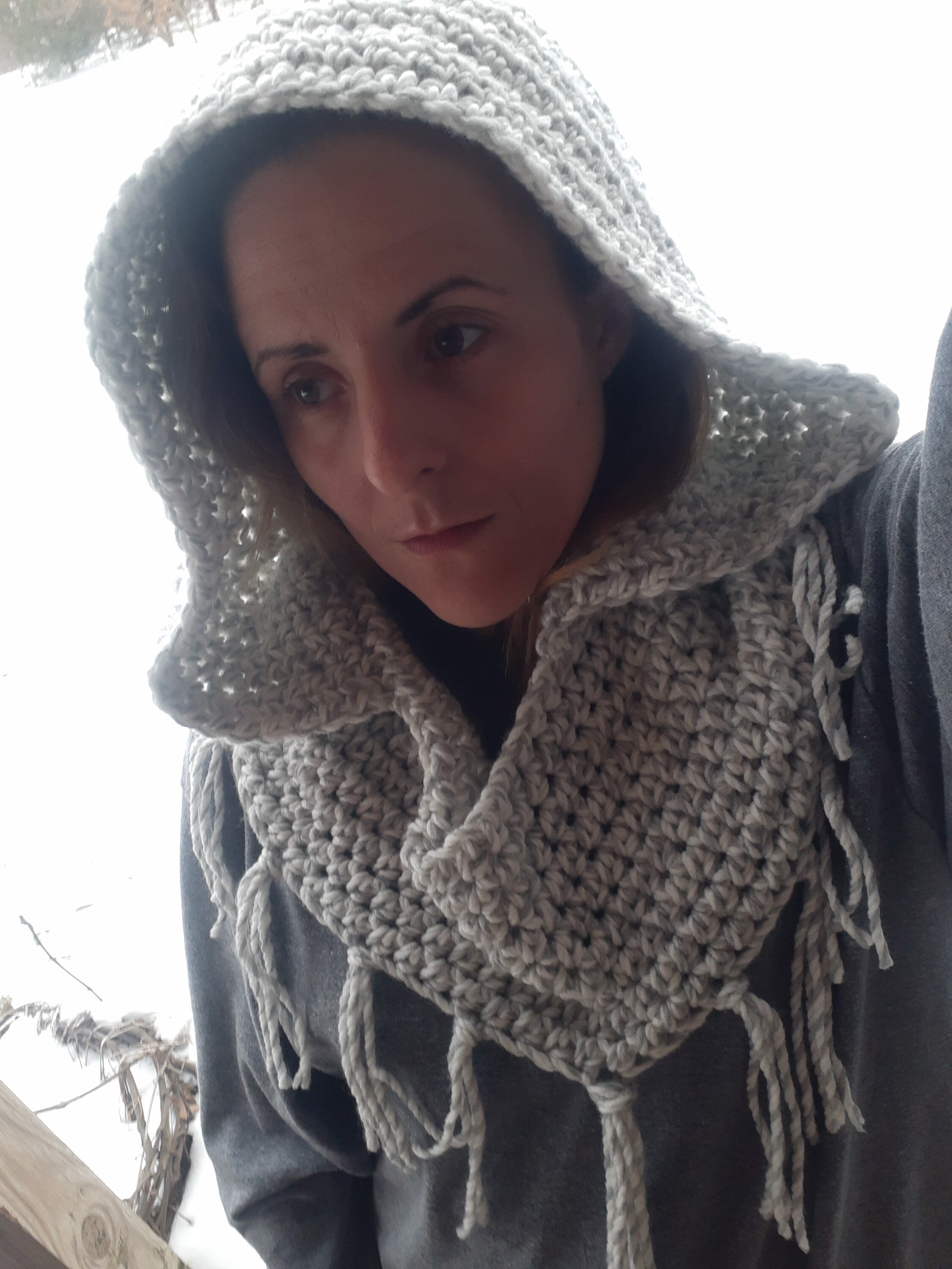 Hooded Cowl Scarf Crochet Pattern PDF - Etsy