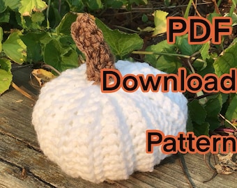 Crochet Pumpkin 3 Amigurumi Stuffed Decorations PDF Pattern