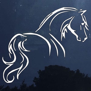 Free Shipping Horse Outline vinyl Decal 2 sizes, wall or outdoor application
