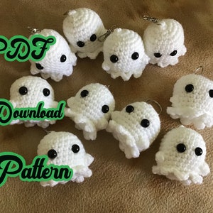 Ghostly Delightful Amigurumi Ghosts Crochet PDF Pattern Instant Download