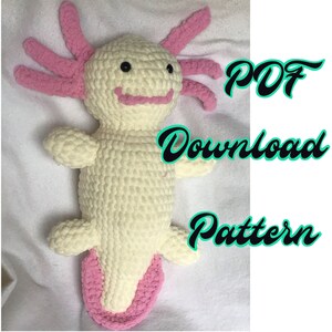 Crochet Stuffed Axolotl Pattern