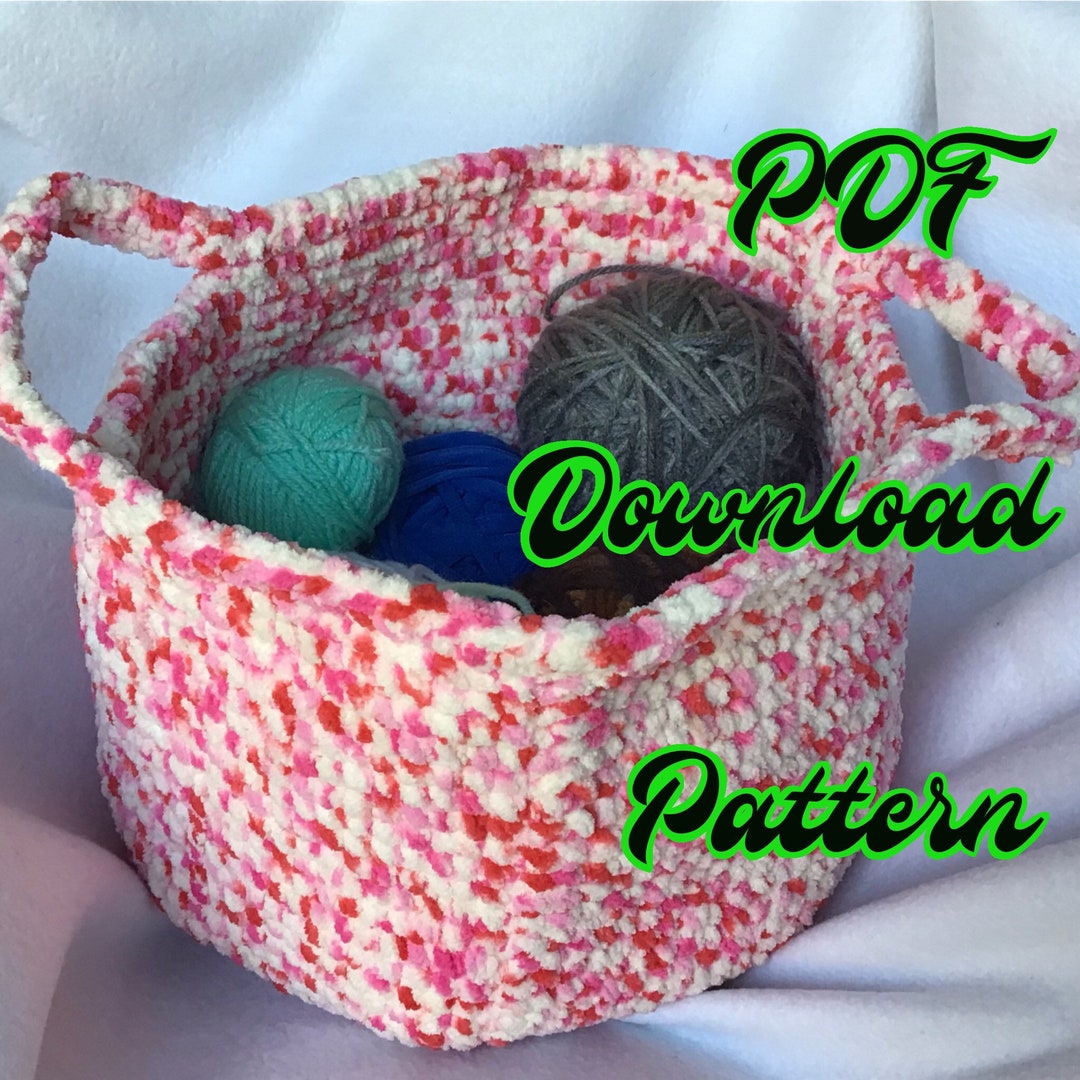 Crochet Circle Basket PDF Instant Download Pattern - Etsy