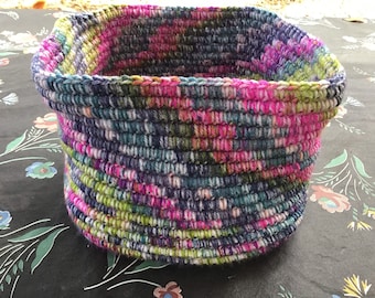 Crochet rope basket Pattern