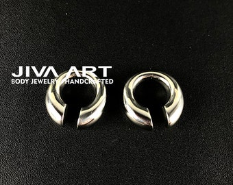 Simple Brass Ear Weights, Brass Ear Gauges Weights, Simple Brass Ear Gauges Hoop, Simple Hook Earrings, Stretch Earrings, Brass Ear Spreader