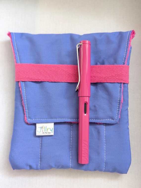 Fabric 8 Mini Pen Pouch "Gatemouth Purple with Hot Pink
