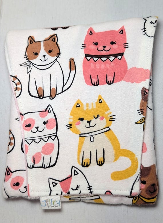 Fabric 8 Mini Pen Pouch "Gatemouth" Cat Faces