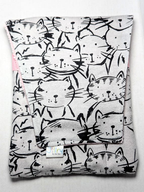Fabric 8 Pen Pouch "G8mouth" Cat Faces