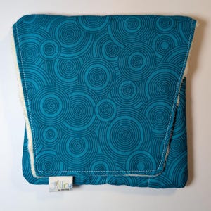 Fabric 8 Mini Pen Pouch &quot;Gatemouth&quot; Aqua Circles