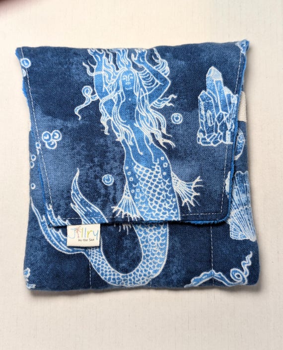 Fabric 8 mini Pen Pouch "Gatemouth" Mermaid and