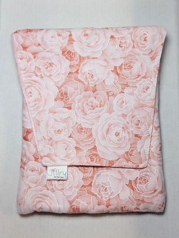 Fabric 8 Pen Pouch "Gatemouth" Pink Roses
