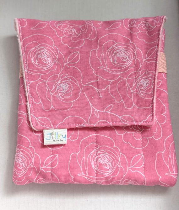 Fabric 8 Mini Pen Pouch "Gatemouth" Pink Roses