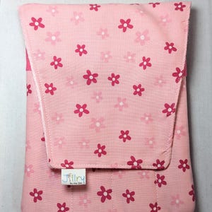 Fabric 8 Pen Pouch &quot;G8mouth&quot; Pink Flowers