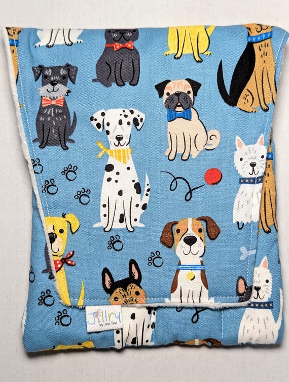 Fabric 8 Pen Pouch "Gatemouth" Happy Dogs