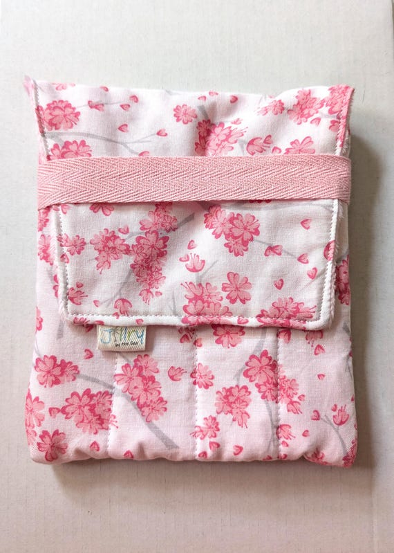 Fabric 8 Mini Pen Pouch "Gatemouth" Pink Cherry Blossom